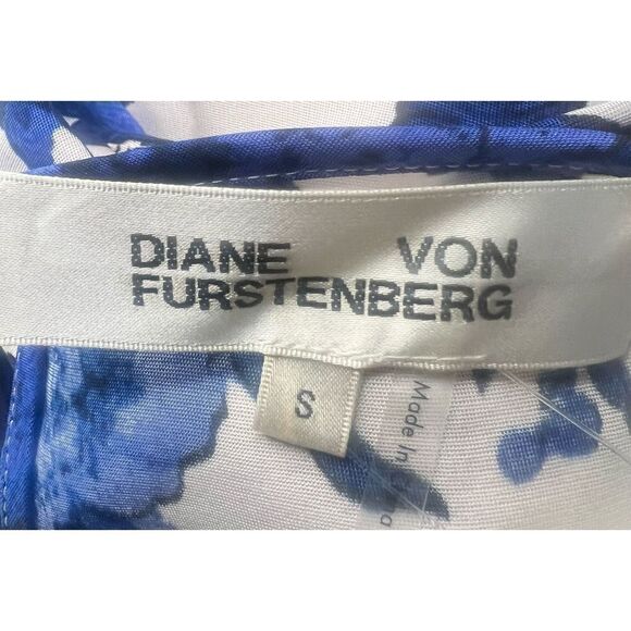 Diane von Furstenberg Arlene Mini Dress in Blue & White NWT Size Small - Picture 5 of 6
